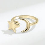 Moon & Star Fidget Ring