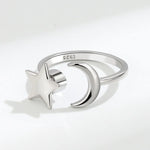 Moon & Star Fidget Ring